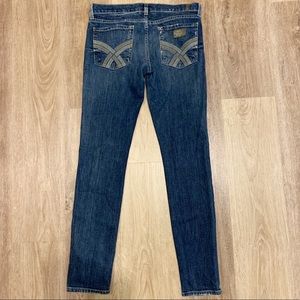 7 for all mankind gwenevere super skinny organic cotton size 27 good condition